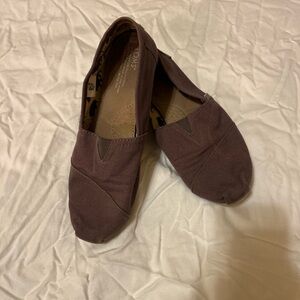 TOMS Grey Slip-On Shoes